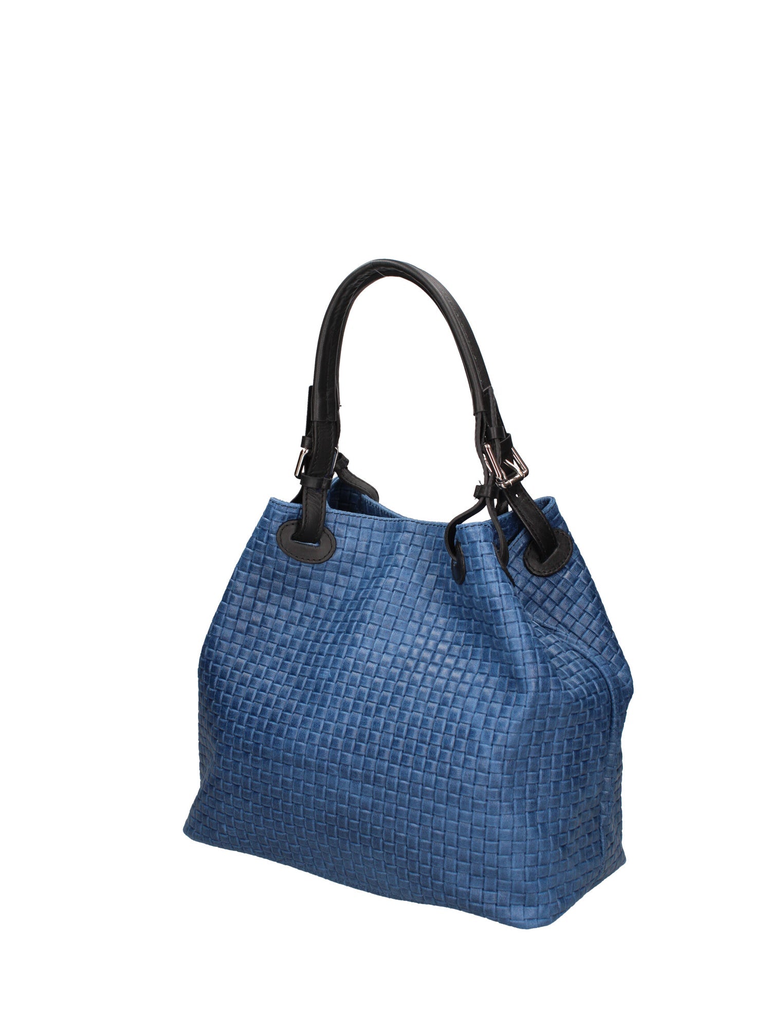 Araminta Borsa Shopper da donna Vera Pelle 80047-012 BLU JEANS Chiara Ferretti