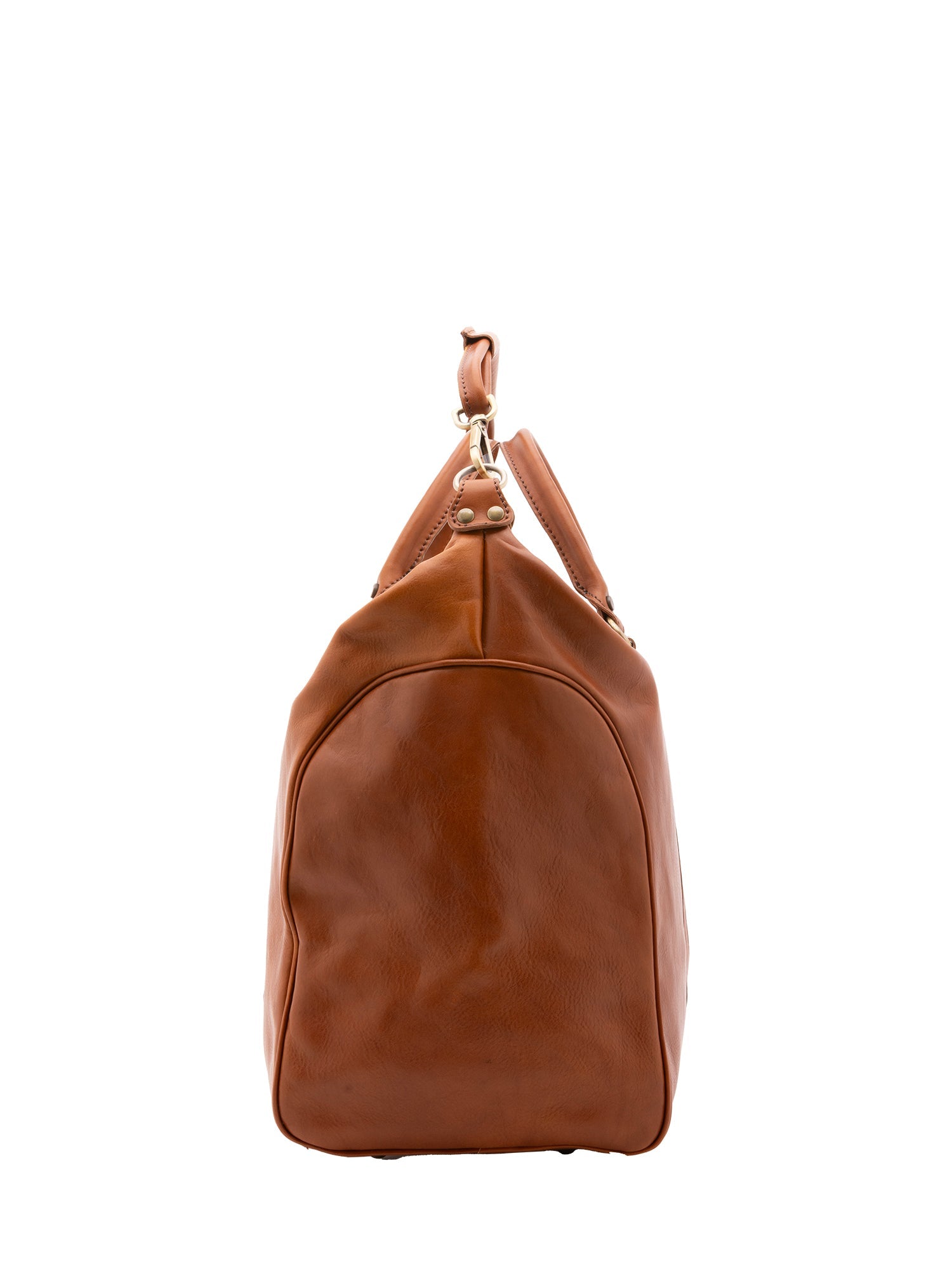 Borsa da viaggio unisex in vera pelle 100% cotone 4046-MIELE Alessia Firenze