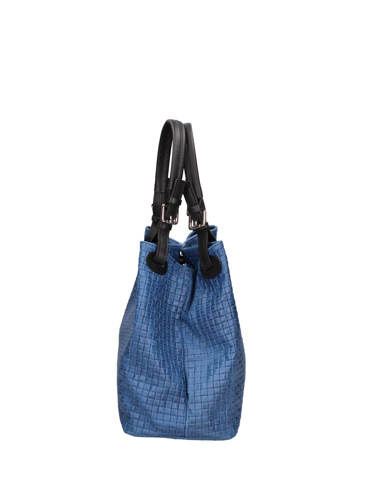 Araminta Borsa Shopper da donna Vera Pelle 80047-012 BLU JEANS Chiara Ferretti