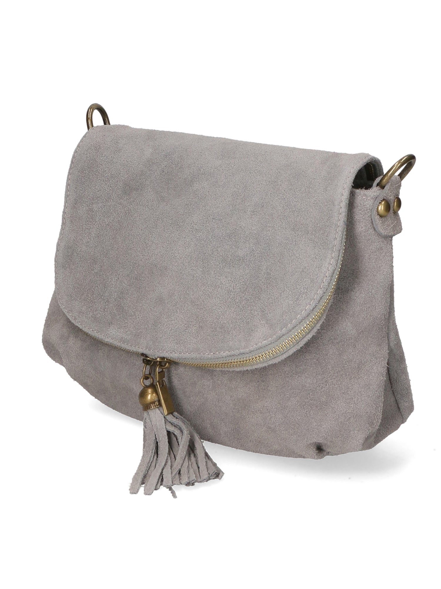 Emanuela Borsa a tracolla da donna Vera pelle 80057-018 GRIGIO MEDIO Chiara Ferretti