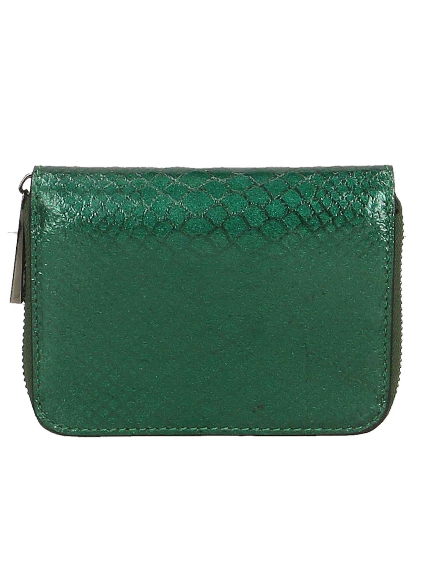 Nohemi Portafoglio donna vera pelle Zip 524072-VERDE GREEN Chiara Ferretti