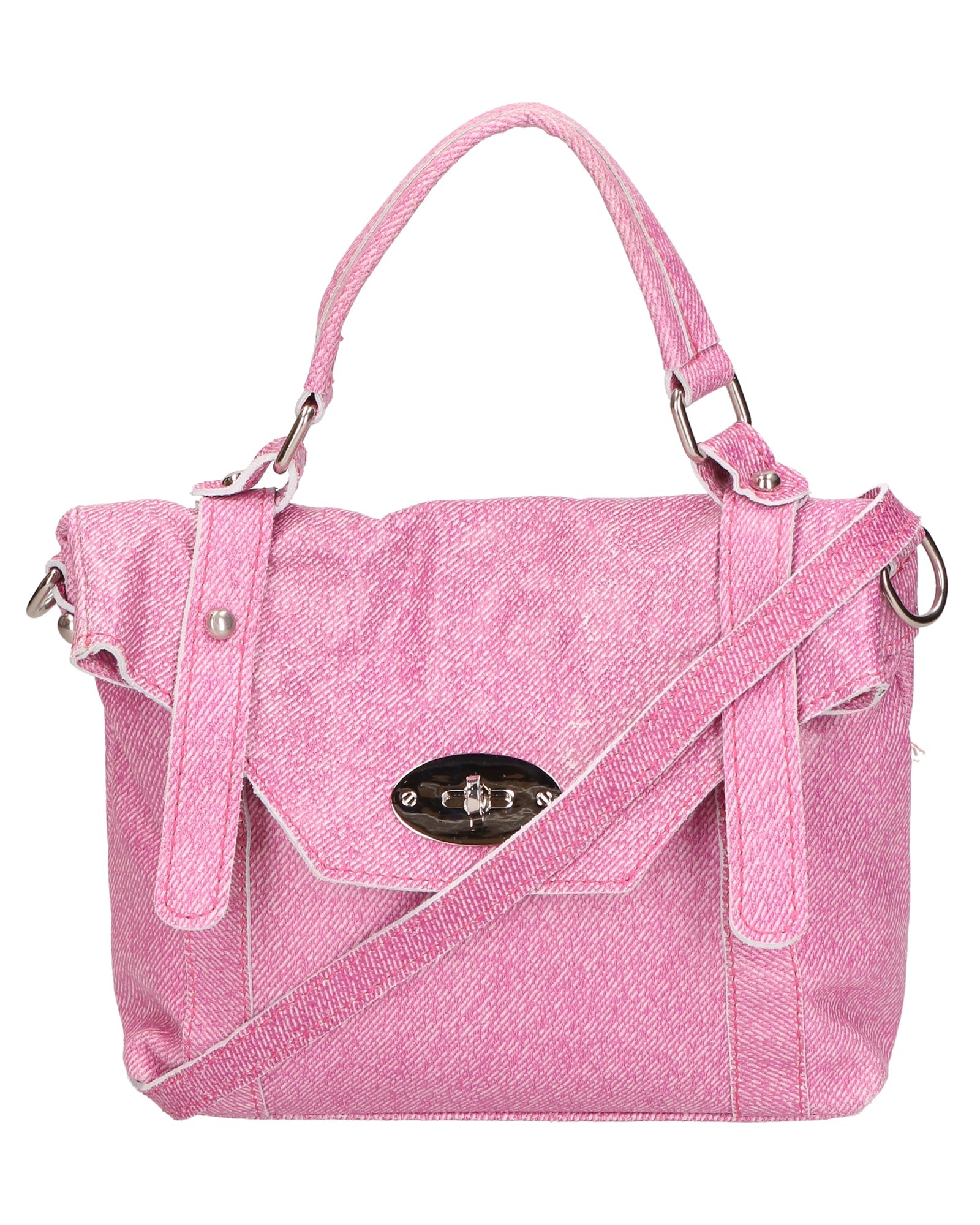 Borsa a mano Leila da donna In Vera pelle Made in Italy 25x17x6 cm