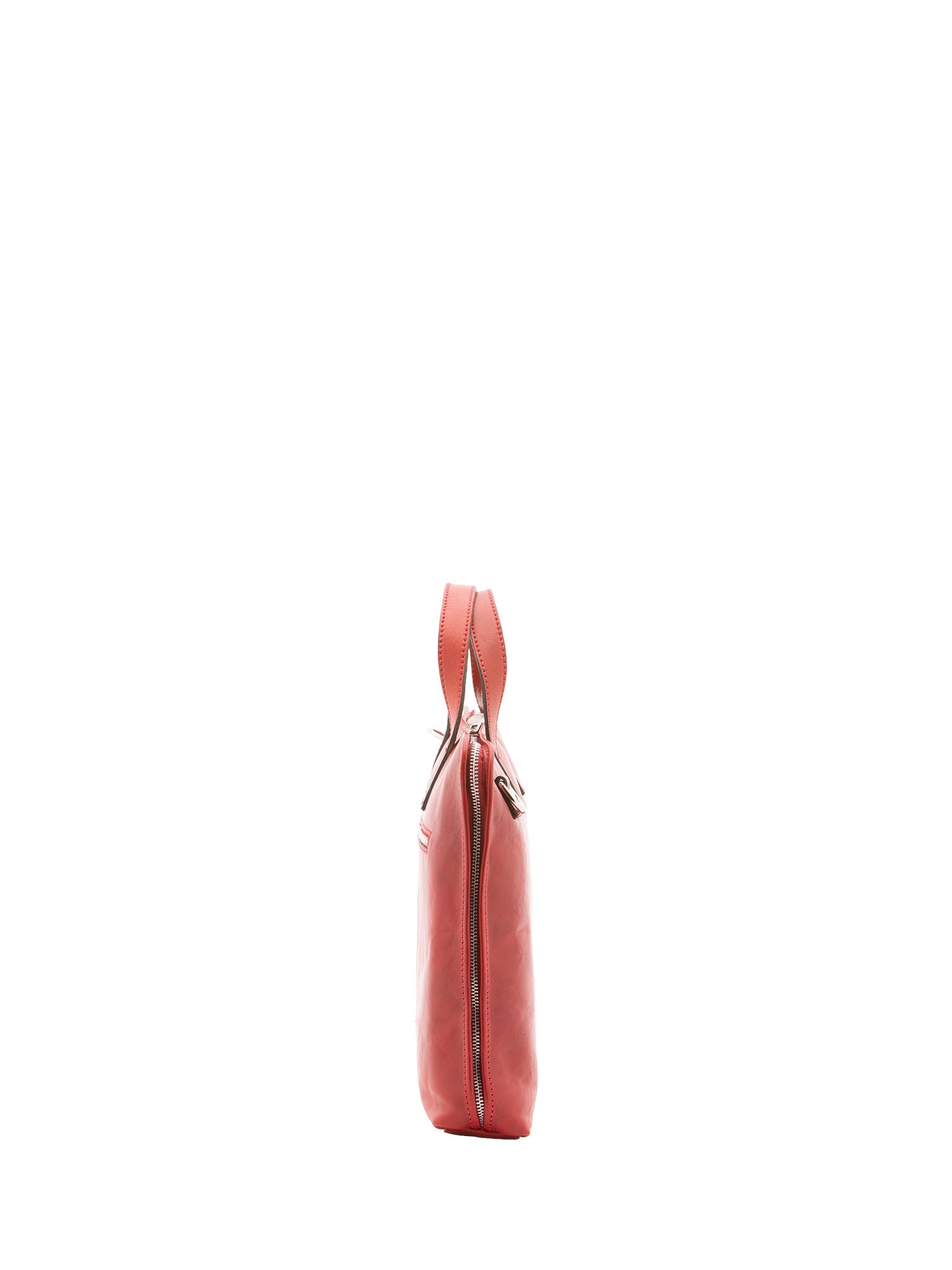 Borsa a mano unisex in vera pelle 100% cotone 4453-ROSSO Alessia Firenze