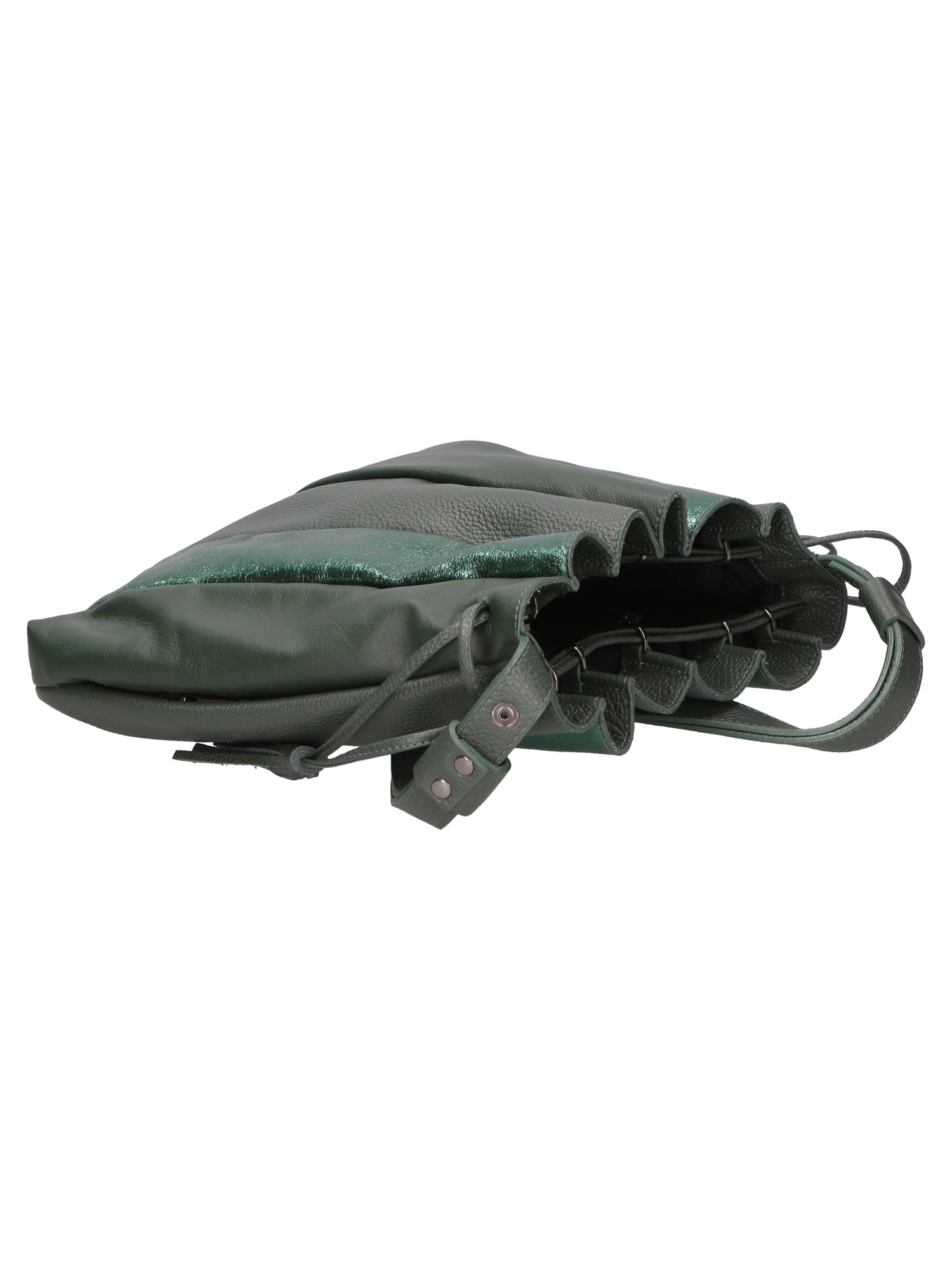 Nunzia Borsa a spalla da donna Vera pelle 576042-VERDE GREEN Chiara Ferretti