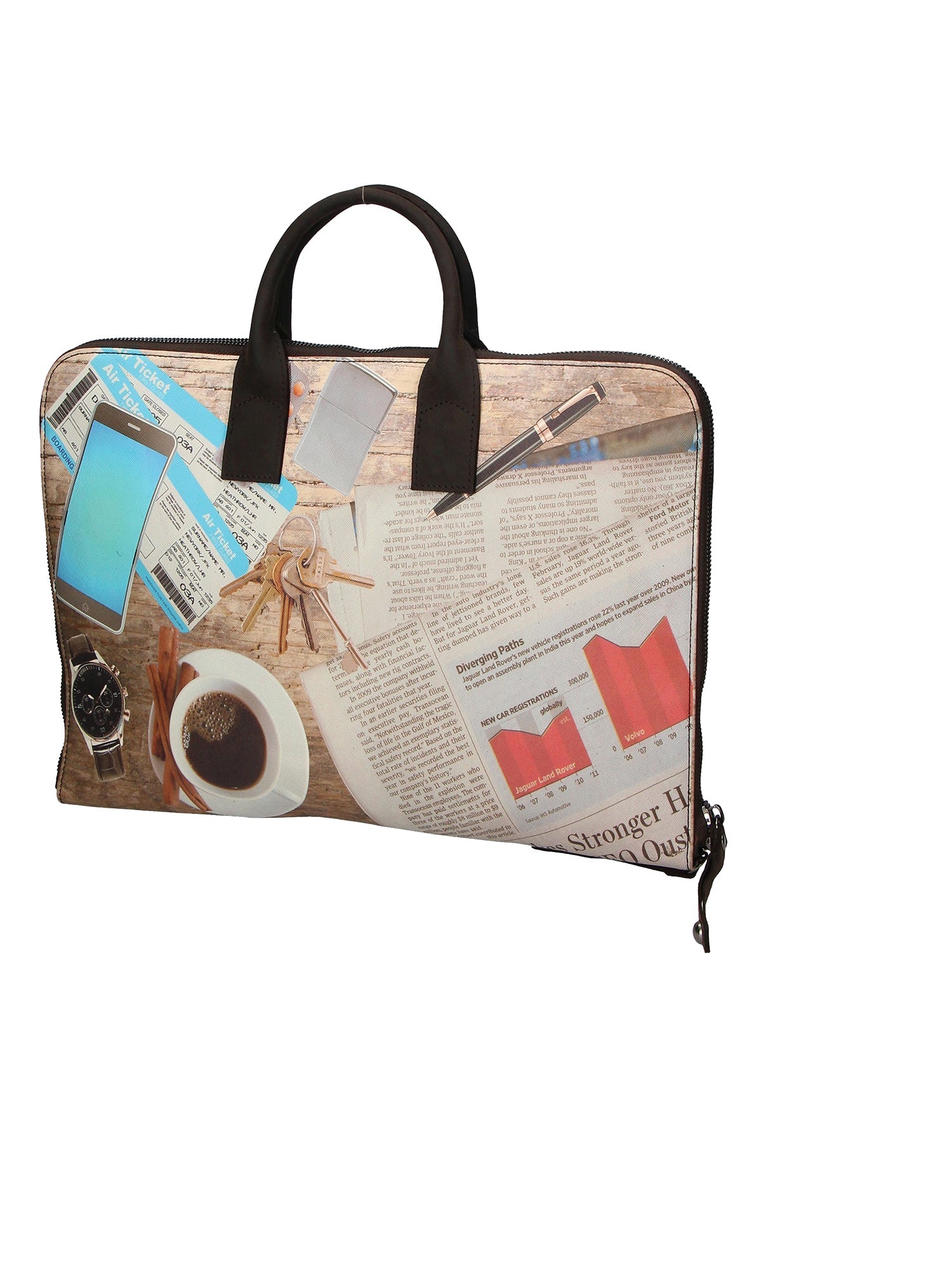 Michela Borsa a mano da donna Vera pelle ZG3007-CAFFE Chiara Ferretti