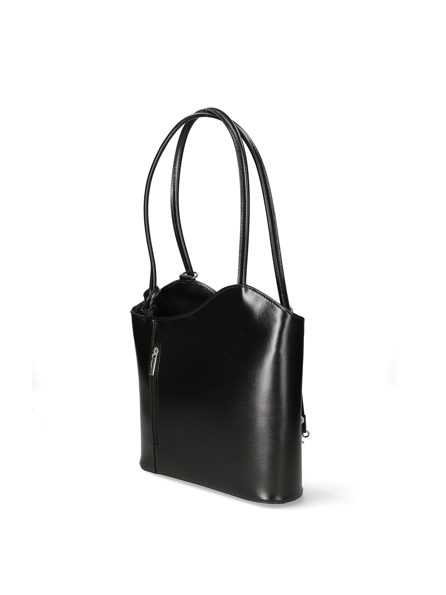Fabiola Borsa a spalla da donna 100% pelle 9039-NERO BLACK Chiara Ferretti