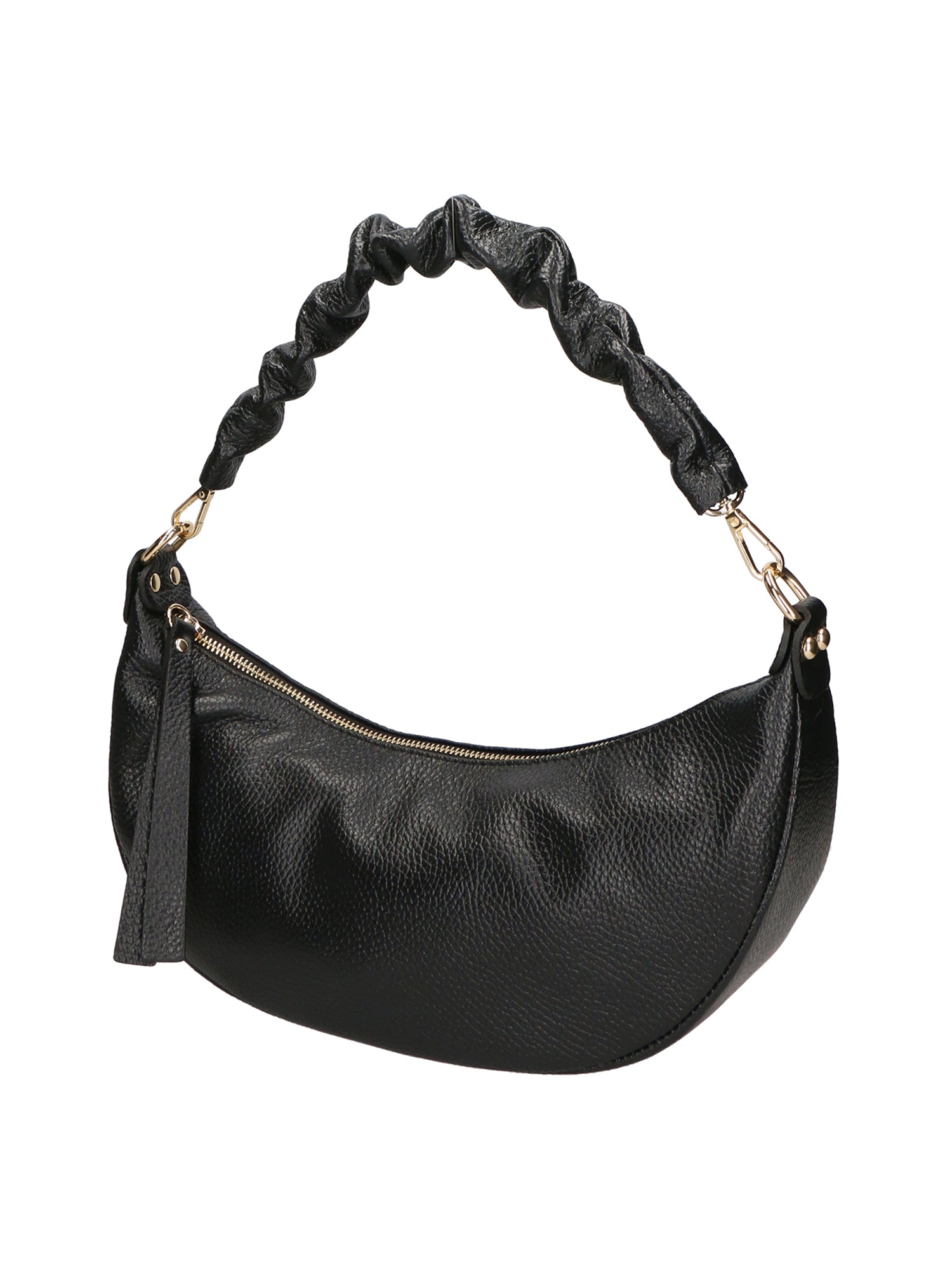 Ida Borsa a spalla da donna Vera pelle 05916-C28 NERO Chiara Ferretti