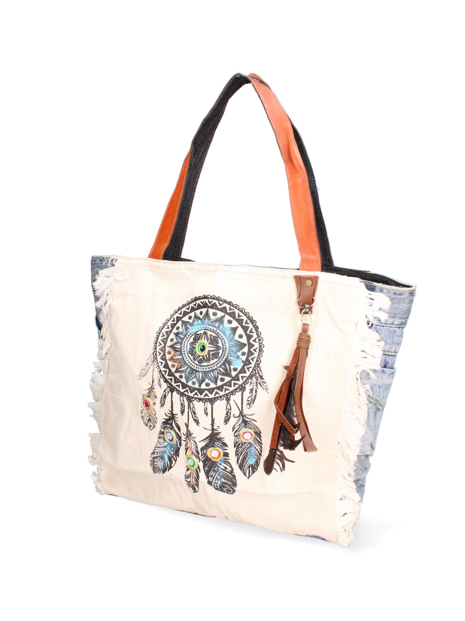 Anya Borsa a spalla da donna 100% Cotone 88109-51-BLU JEANS Chiara Ferretti