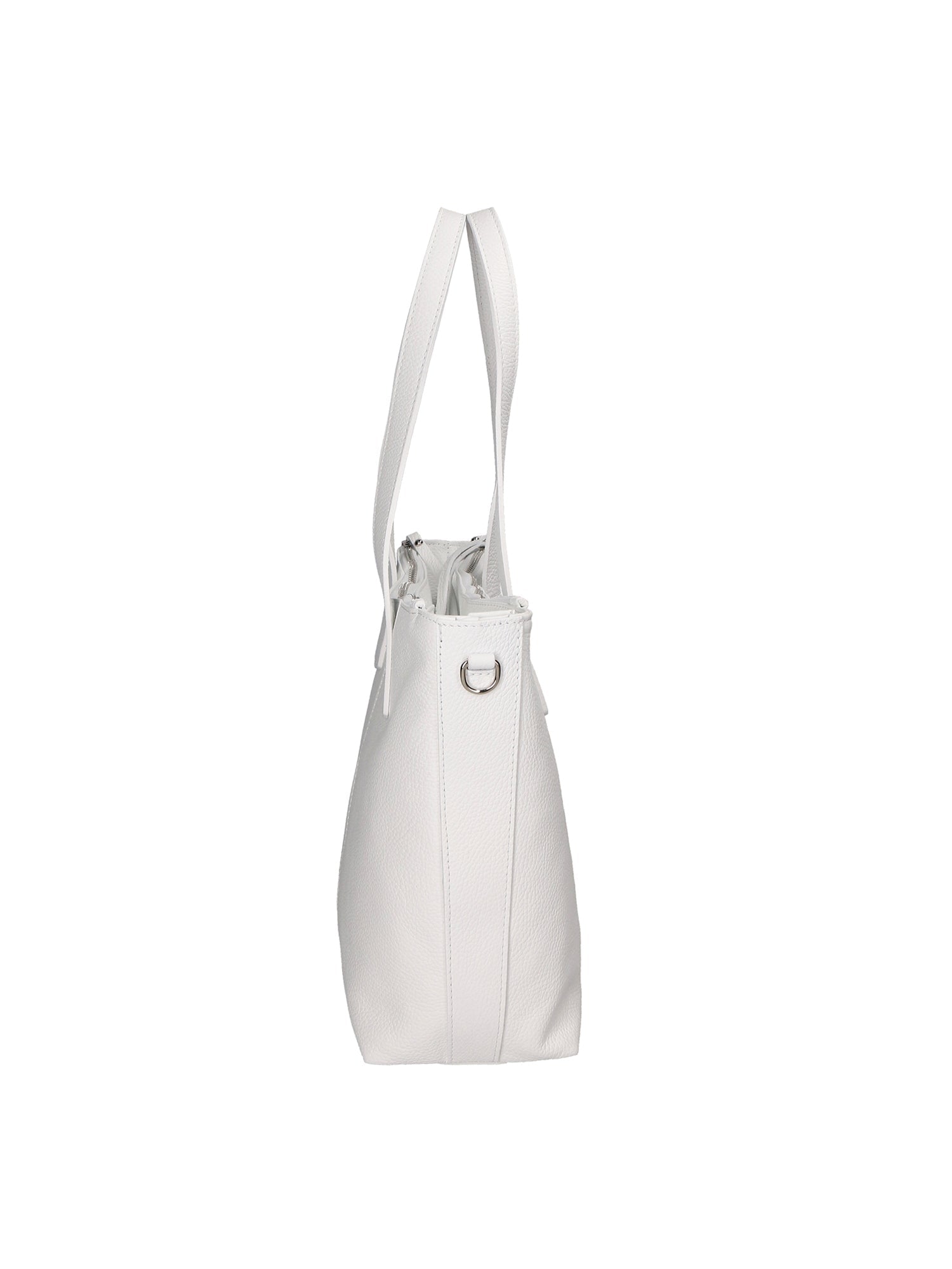 Gea Borsa a spalla da donna Vera pelle 05935-BIANCO WHITE Chiara Ferretti