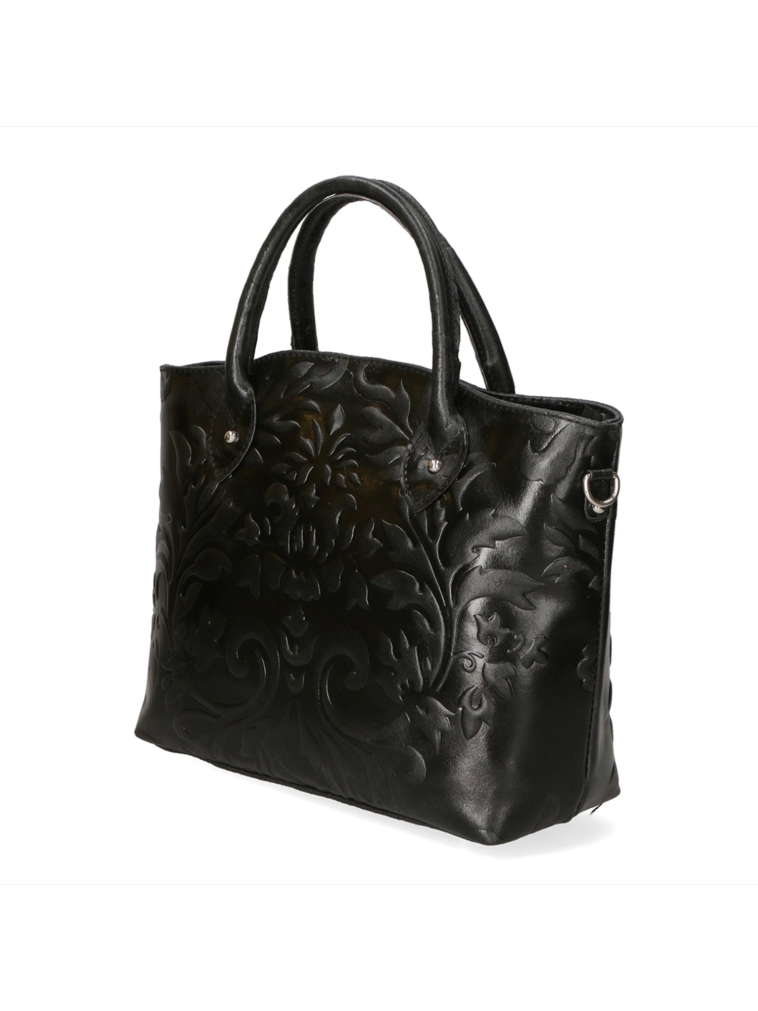 Enza Damenhandtasche aus echtem Leder, hergestellt in Italien, 27 x 32 x 13 cm