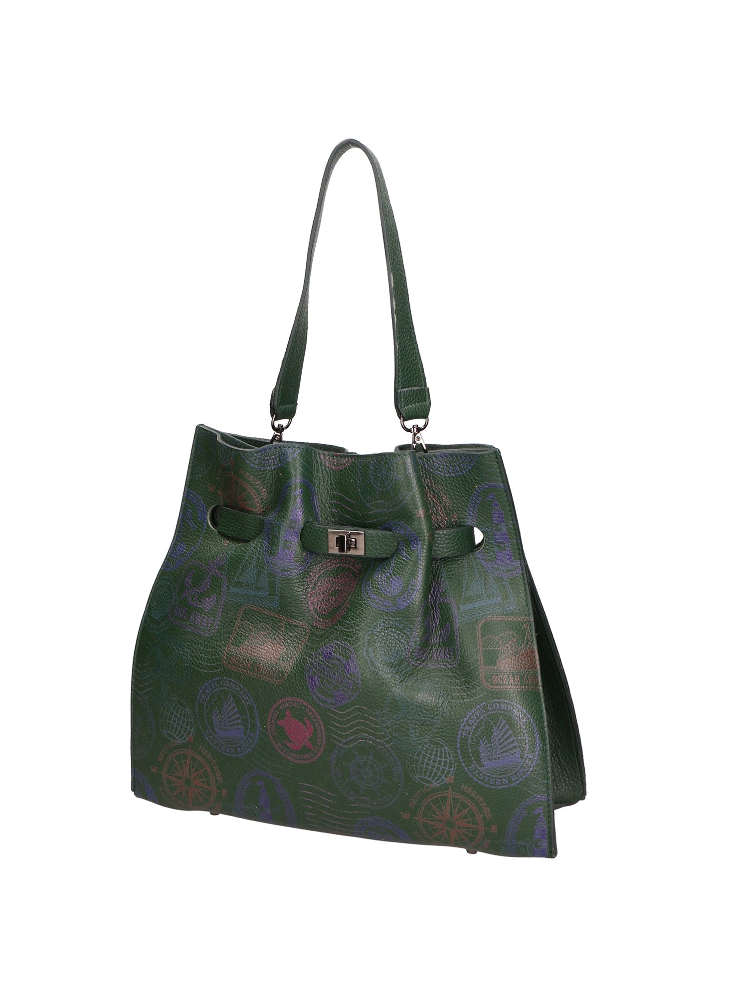Voyageuse Borsa a mano da donna Vera pelle 564137-VERDE Chiara Ferretti
