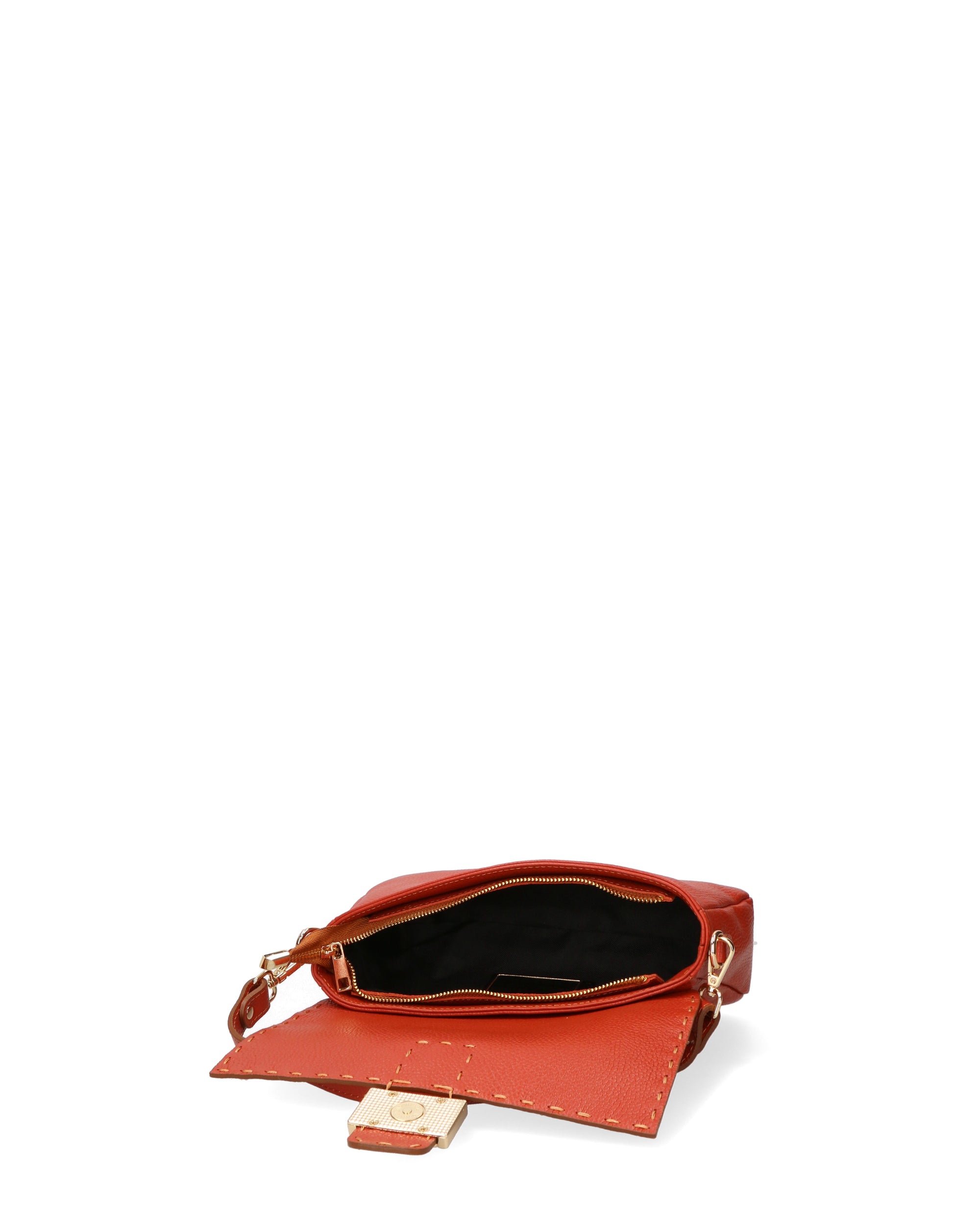 Wally Borsa a spalla da donna Vera pelle 06869-D61 MATTONE Chiara Ferretti