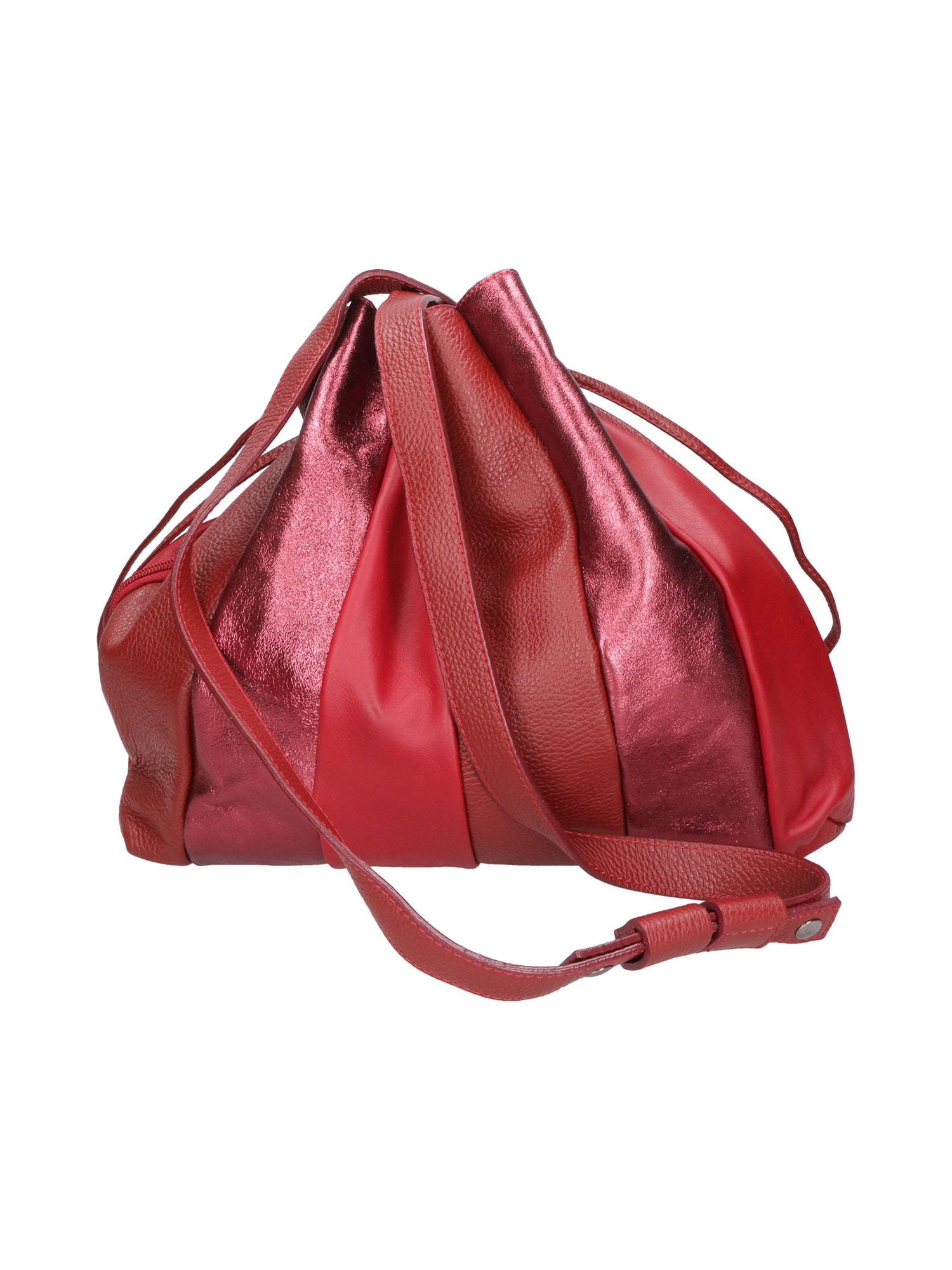 Nunzia Borsa a spalla da donna Vera pelle 576042-ROSSO RED Chiara Ferretti