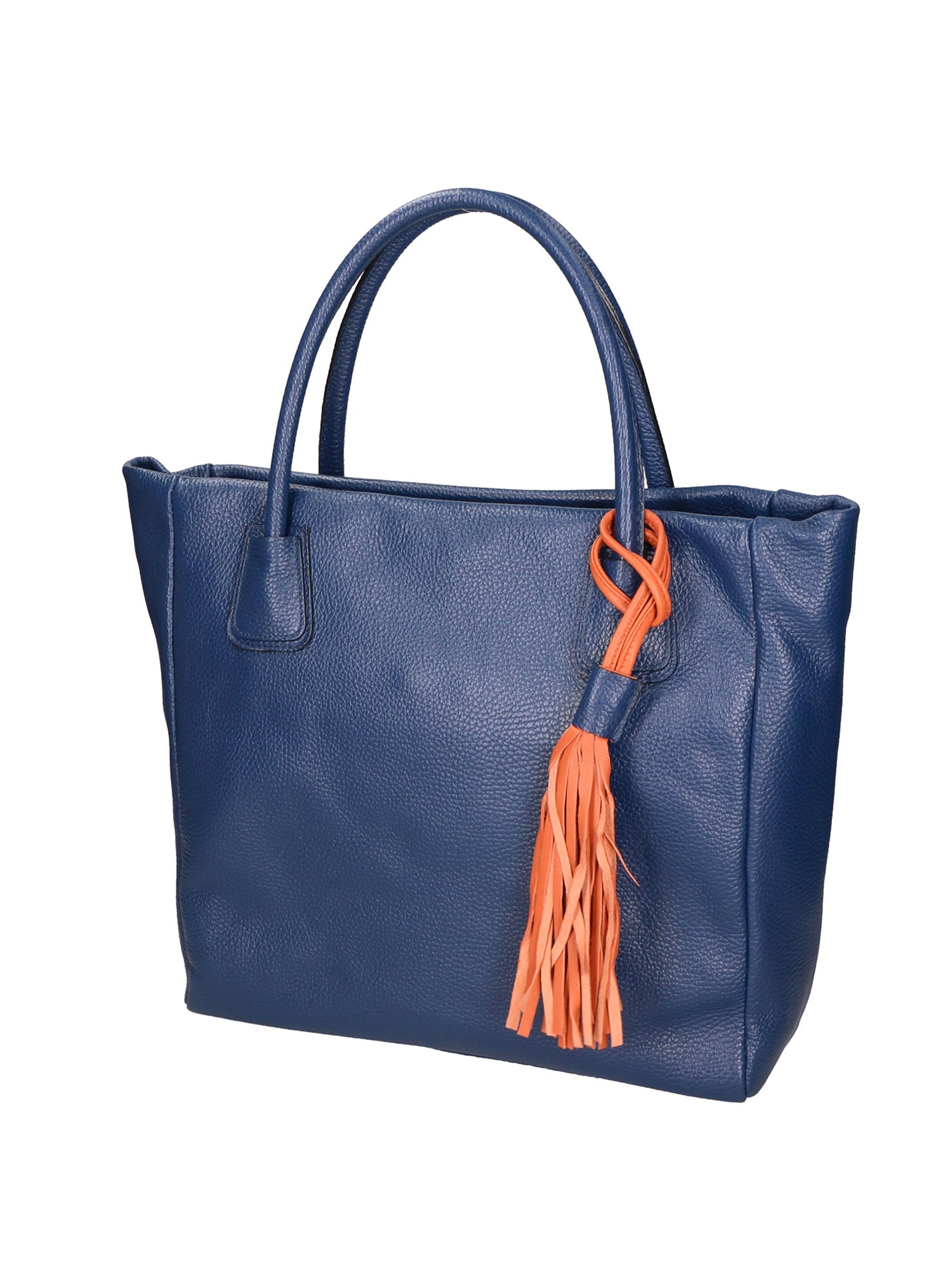Verdiana Borsa a mano da donna Vera Pelle 06505-D24 BLU JEANS Chiara Ferretti