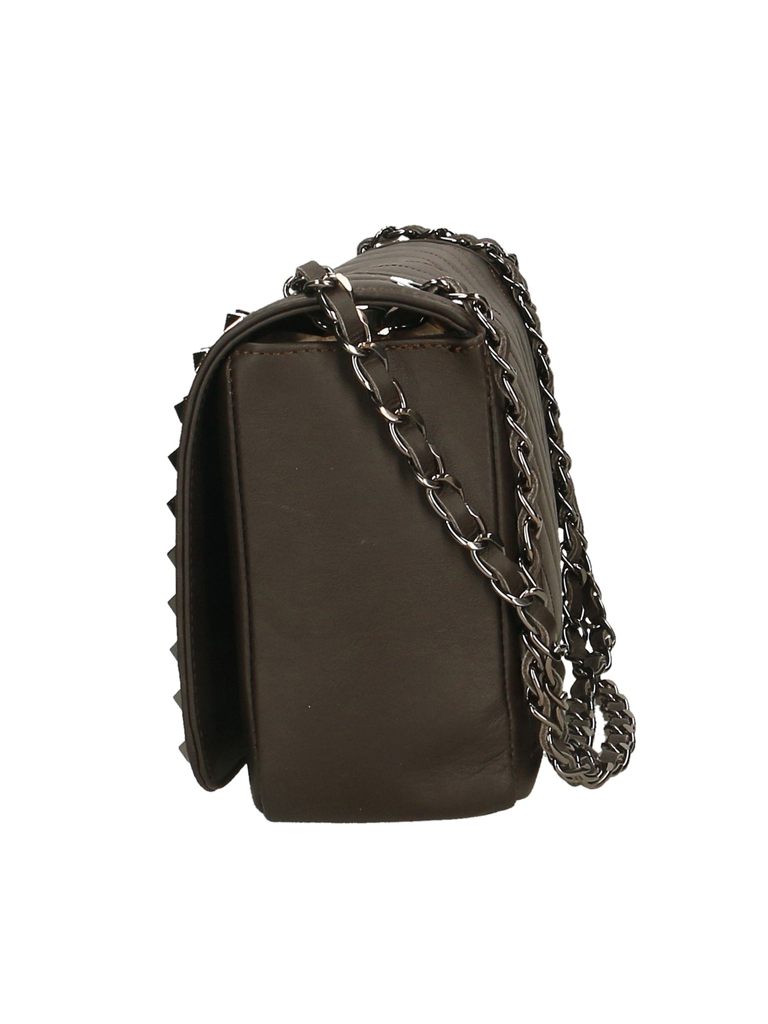Bologna Borsa a spalla da donna Vera pelle 6590-T.MORO DARK BROWN Chiara Ferretti
