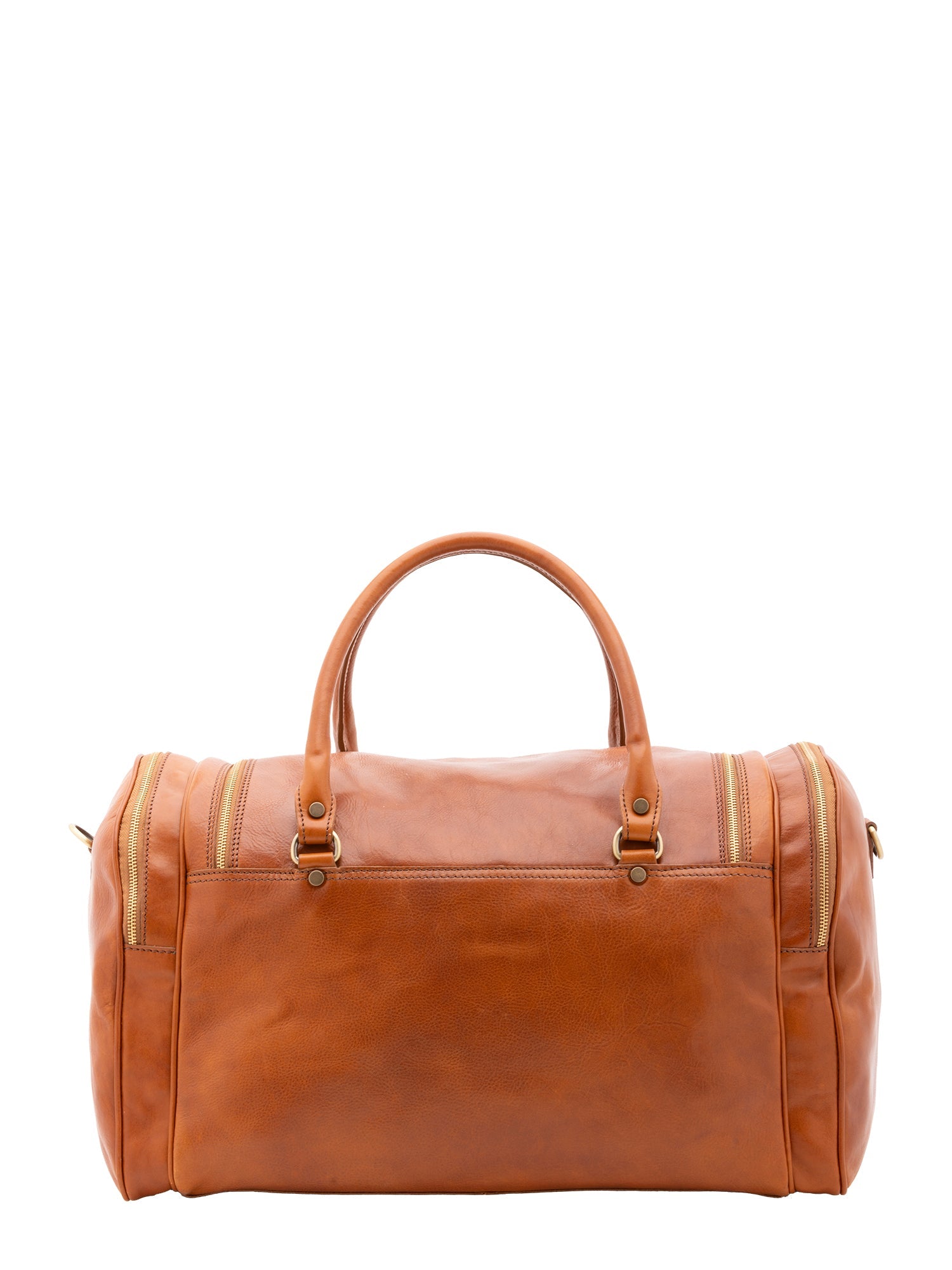 Borsa da viaggio unisex in vera pelle 100% cotone 4045-MIELE Alessia Firenze