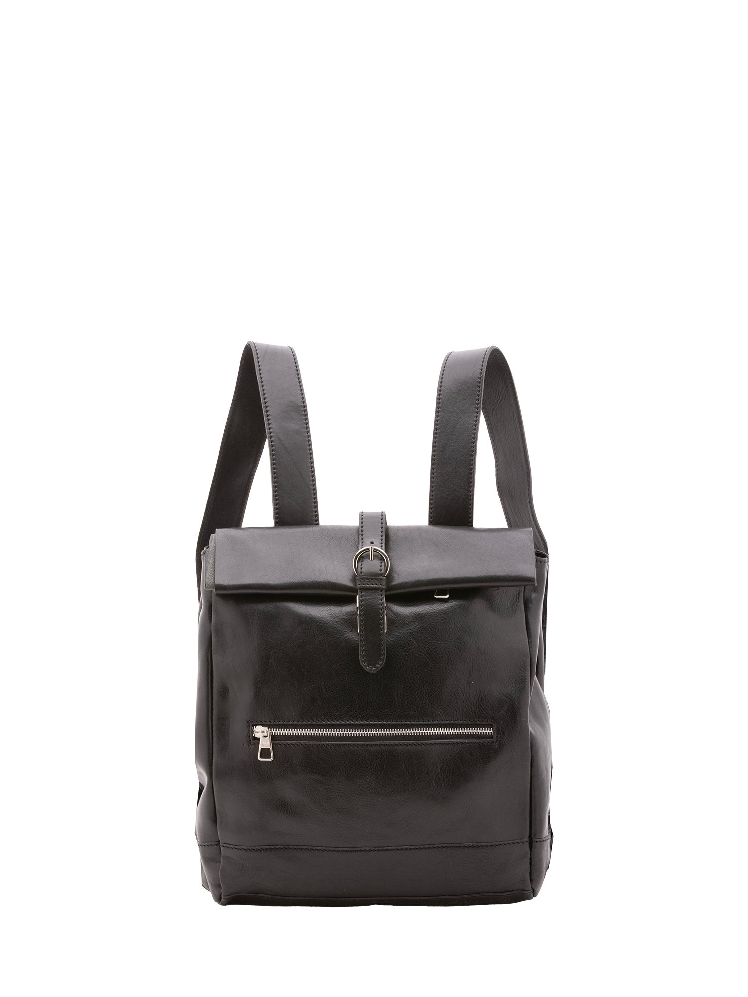 Zaino unisex in vera pelle 100% cotone 4590-NERO Alessia Firenze