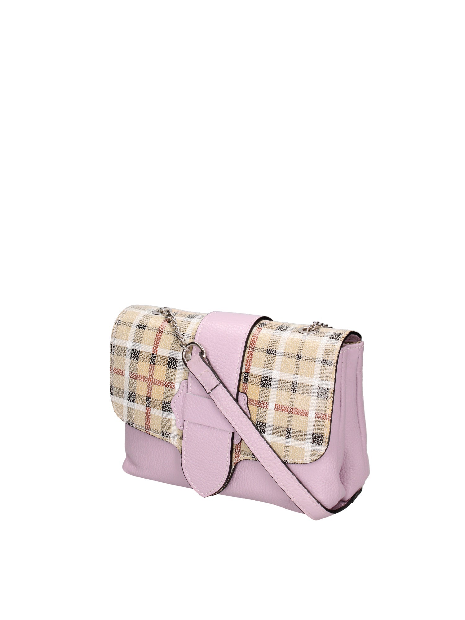 Caelia Borsa a tracolla da donna Vera pelle 194942-LILLA+BEIGE Chiara Ferretti