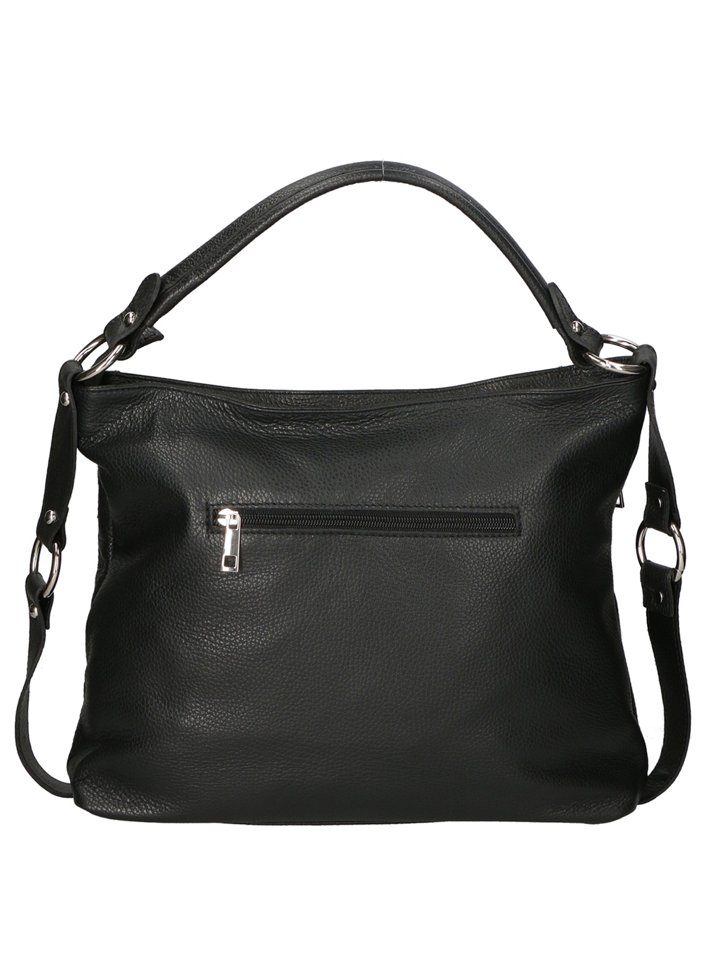 Emily Borsa a spalla da donna Vera pelle 80064-D28 NERO BLACK Chiara Ferretti