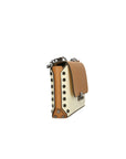 Vera pelle 8641-BEIGE+CUOIO Borsa a tracolla da donna Evanthe Pro Chiara Ferretti