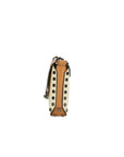 Vera pelle 8641-BEIGE+CUOIO Borsa a tracolla da donna Evanthe Pro Chiara Ferretti