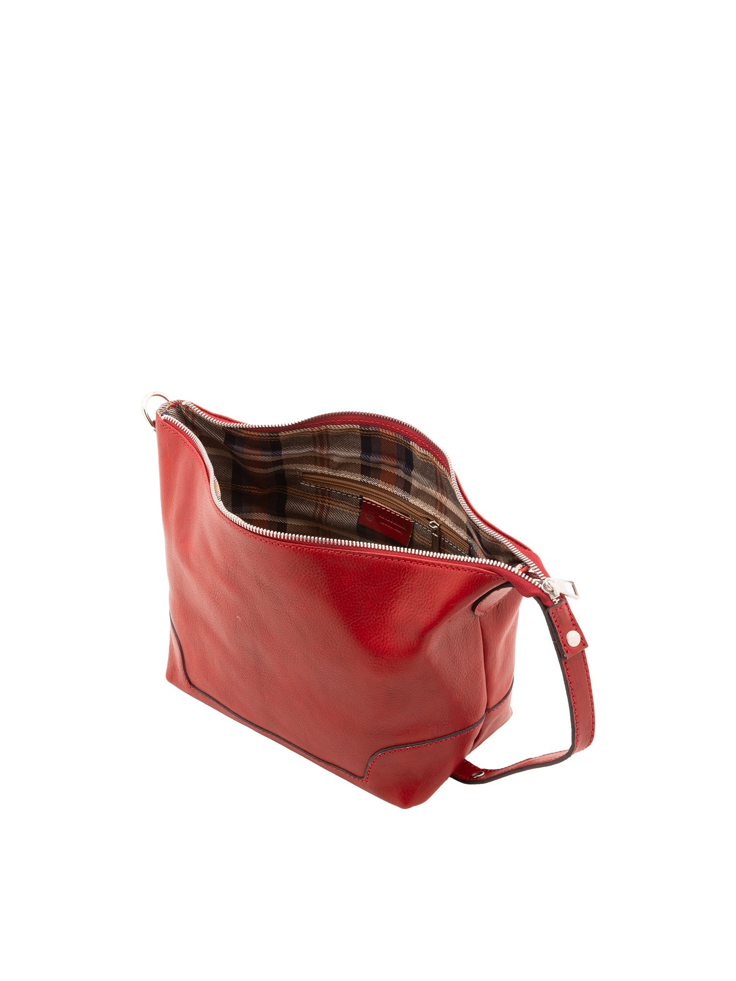 Borsa a mano unisex in vera pelle Made in Italy 4556-ROSSO Alessia Firenze