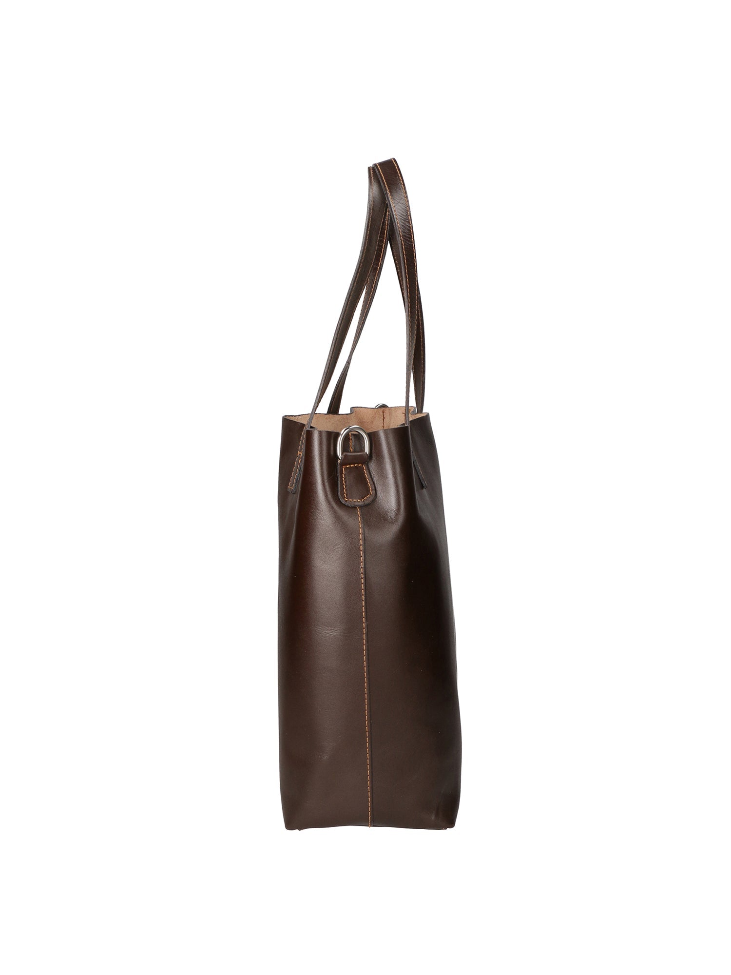 Esmeralda Borsa a mano da donna 100% pelle 9006-MARRONE BROWN Chiara Ferretti
