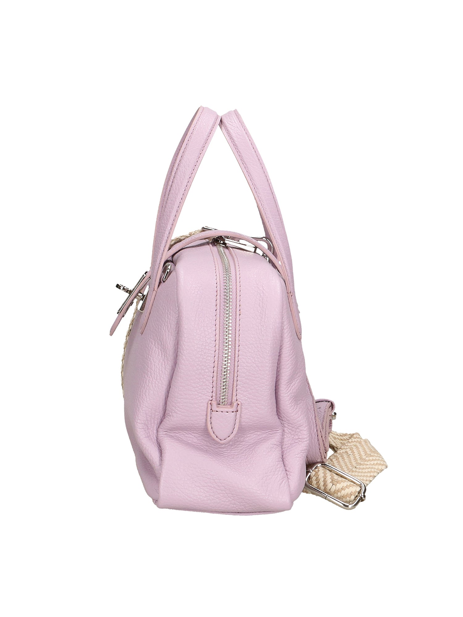 Ornella Borsa a mano da donna 100% pelle 01678-D55 LILLA LILAC Chiara Ferretti