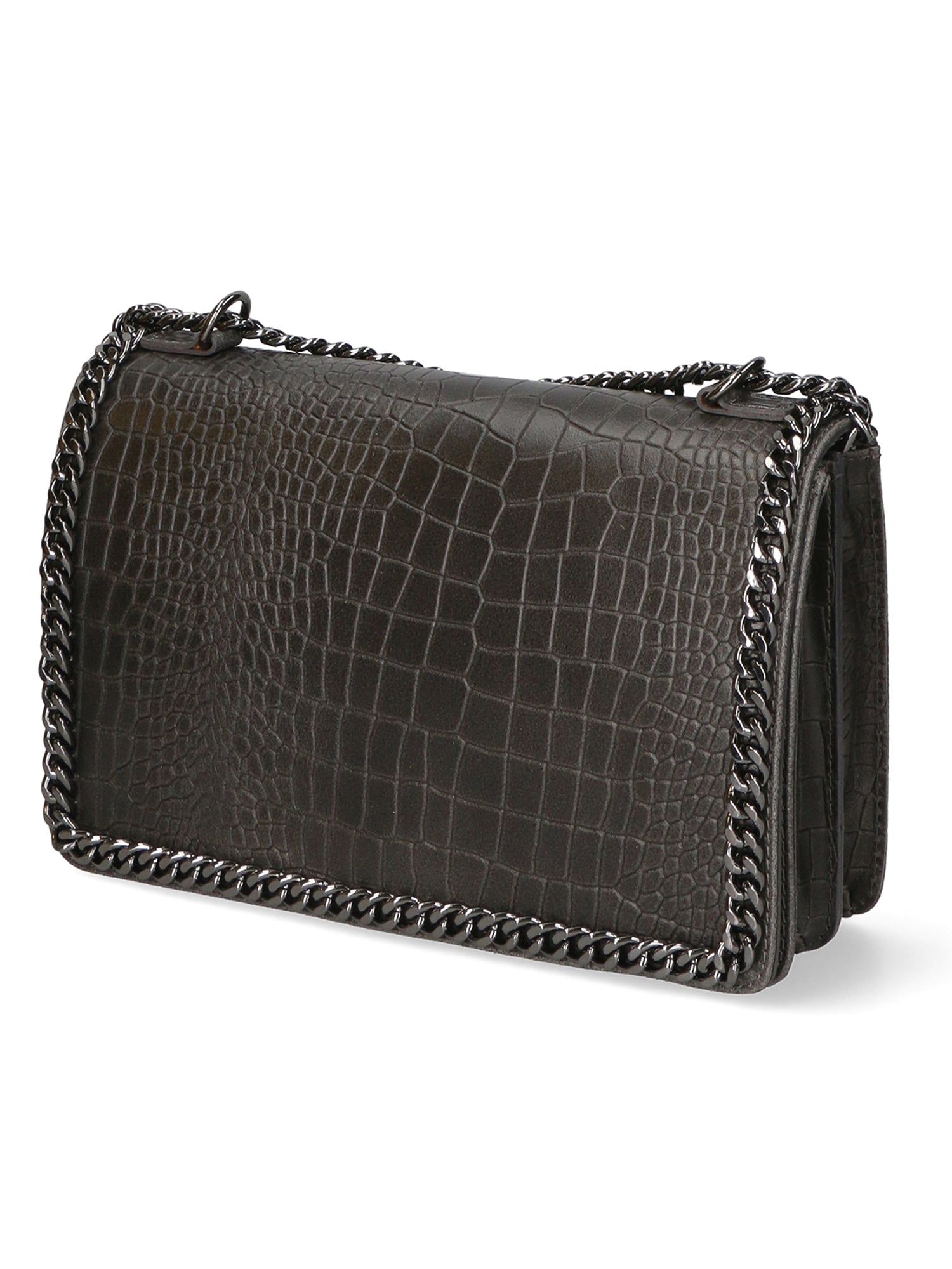 Crystalline Borsa a tracolla da donna Vera pelle 80066-GRIGIO Chiara Ferretti