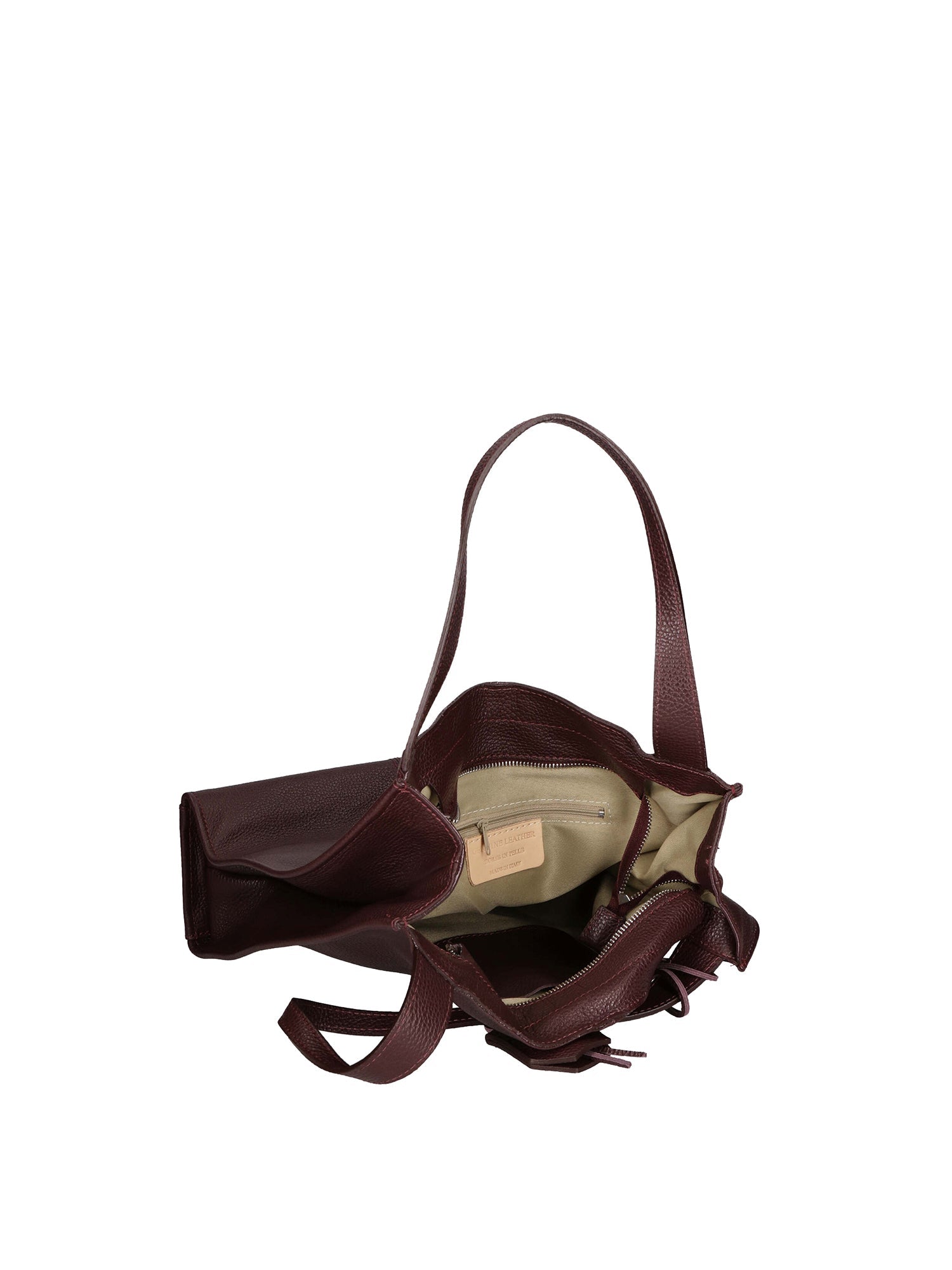 Seraphina Ultra Borsa a spalla da donna Vera pelle 3311-D54 BORDO SCURO DARK BORDEAUX Chiara Ferretti