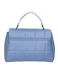 Purple Women's Handbag in Genuine Leather Made in Italy 17x28x7 cm