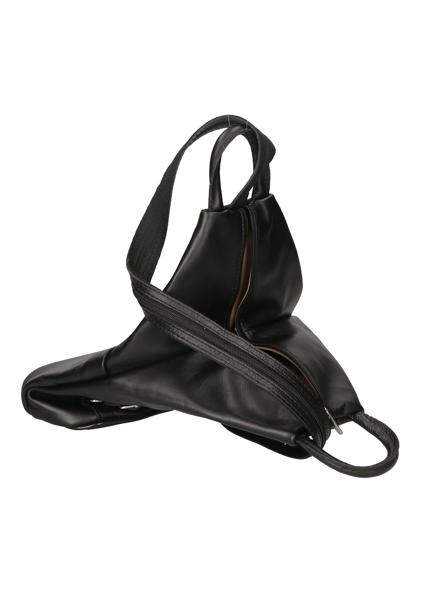 Erika Zaino da donna in vera pelle Casual 80072-NERO Chiara Ferretti