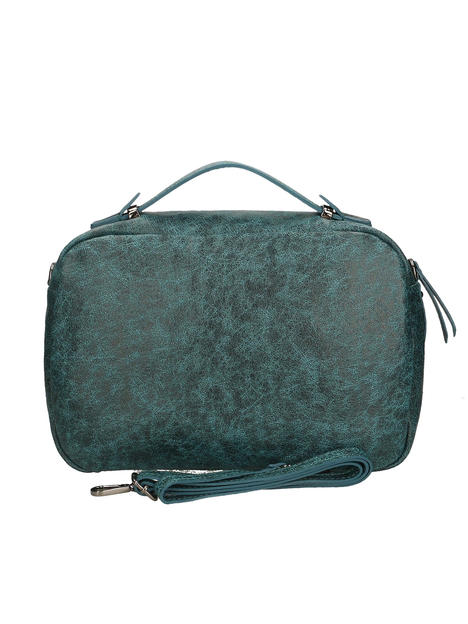Vera Pelle 6542-PETROLIO Borsa a mano unisex Modello Avelon Chiara Ferretti