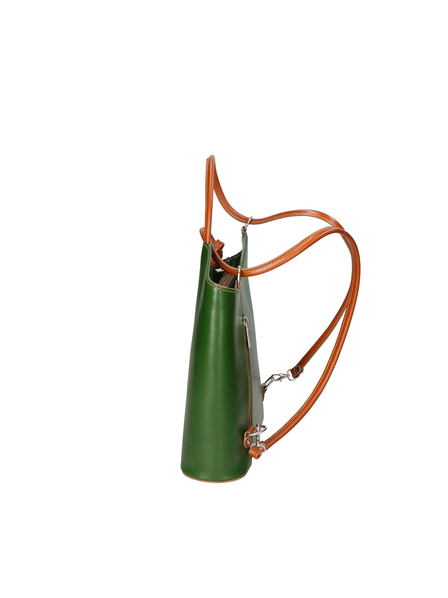 Fabiola Borsa a spalla da donna 100% pelle 9039-VERDE CUOIO Chiara Ferretti