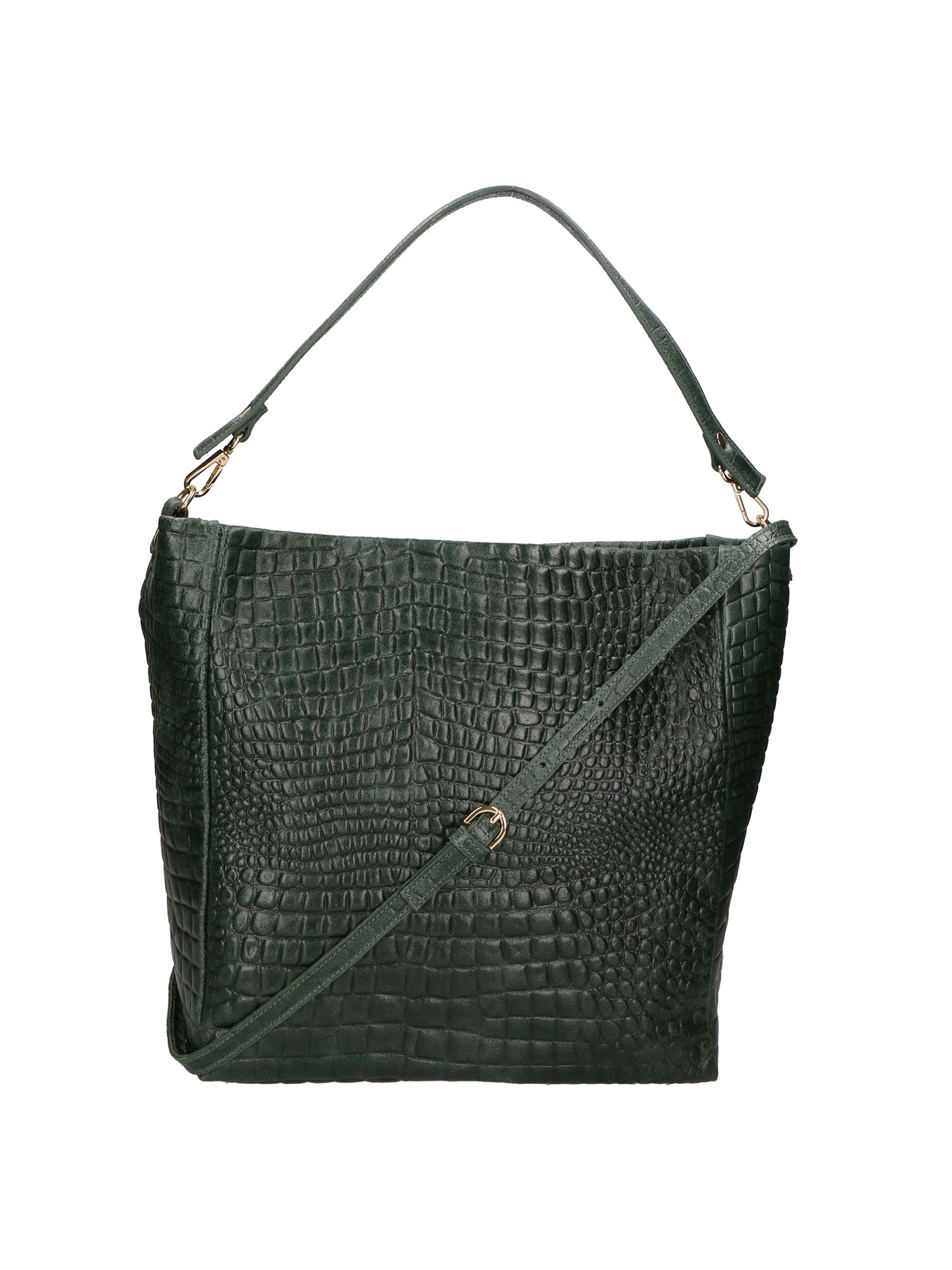Valtera Damen-Schultertasche aus echtem Leder, hergestellt in Italien, 32 x 31 x 15 cm