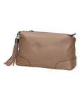 Lidia Borsa a mano da donna Vera pelle 06513-TAUPE Chiara Ferretti
