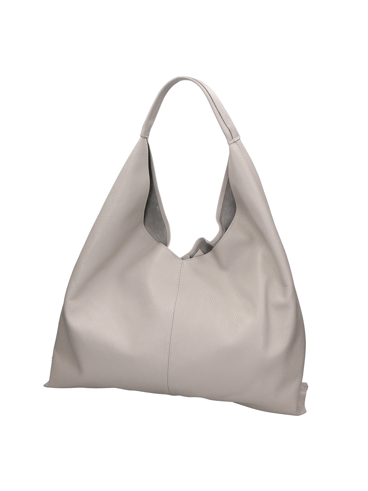 Ginger Borsa a spalla da donna Vera pelle 05788-D86 GRIGIO PERLA Chiara Ferretti