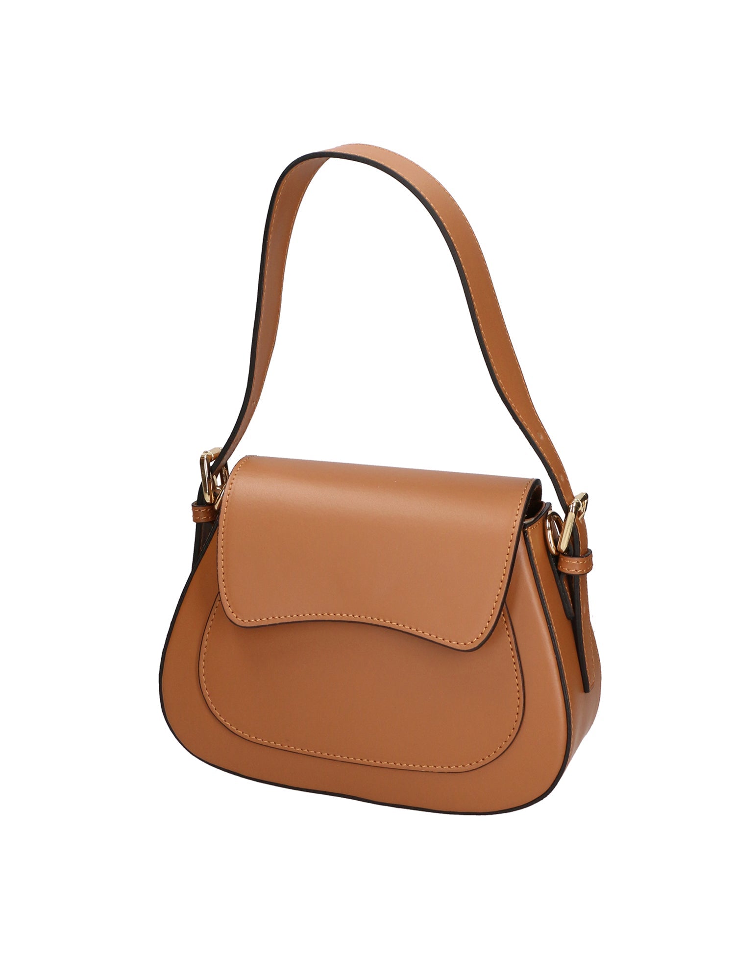 Giulia Borsa a spalla da donna Vera pelle 05958-L125 CUOIO Chiara Ferretti