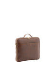 Borsa a mano unisex in vera pelle Made in Italy 4542-TESTA DI MORO Alessia Firenze