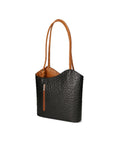 Chanel 3005-20 NERO 06 CUOIO Zaino da donna in vera pelle Chiara Ferretti