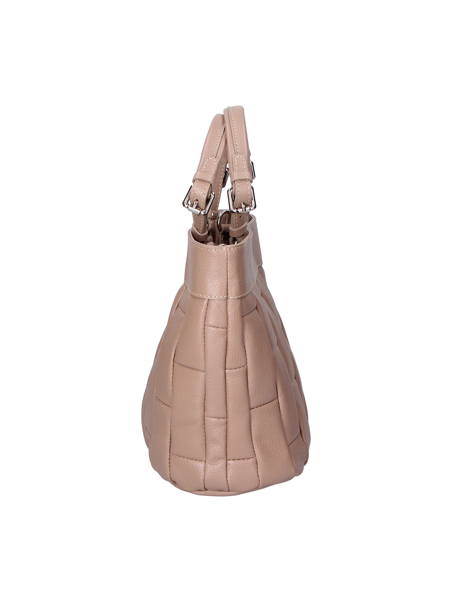 Olimpia Damenhandtasche aus echtem Leder, hergestellt in Italien, 24 x 28 x 14 cm