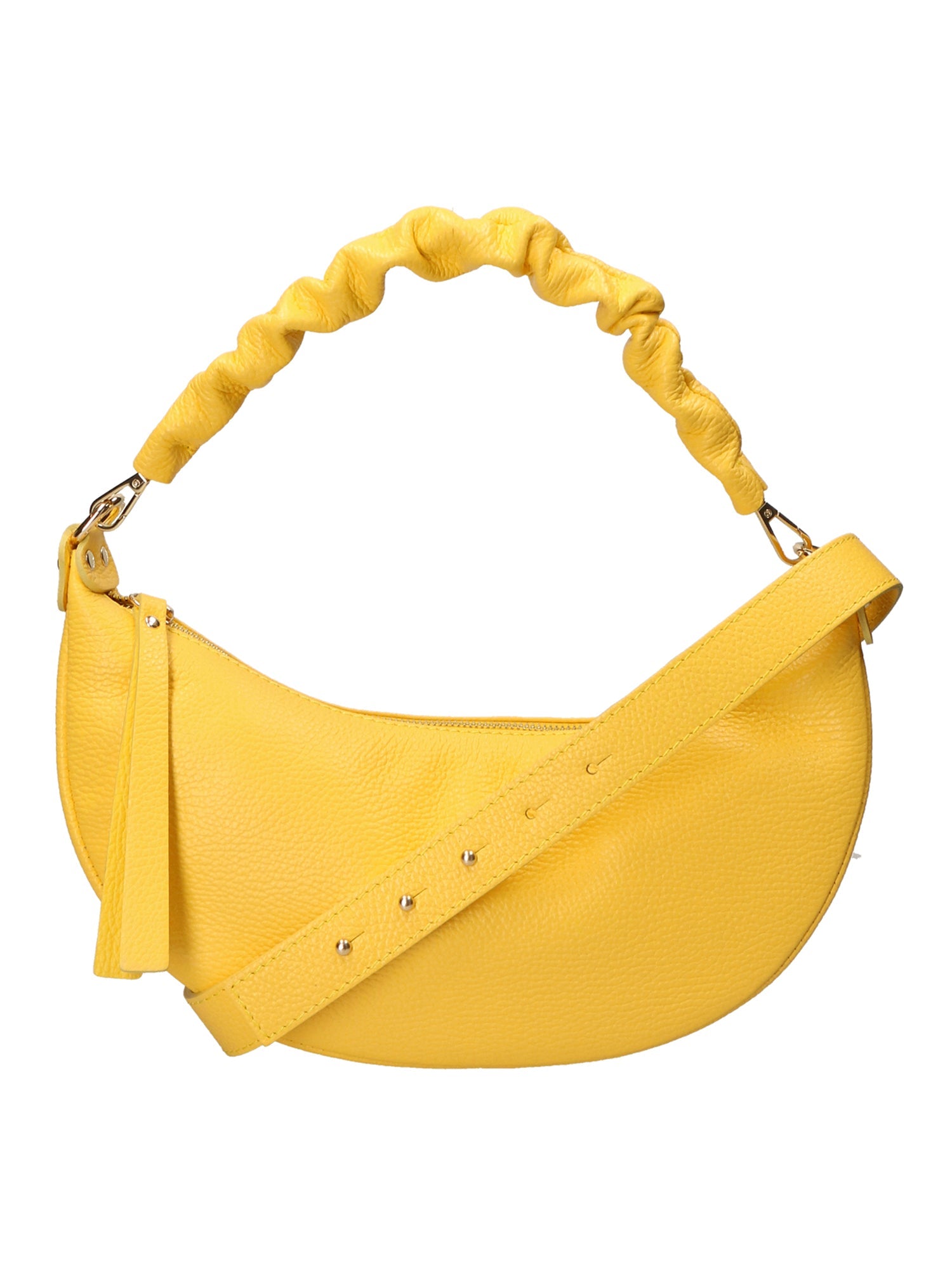 Ida Borsa a spalla da donna Vera pelle 05916-C65 GIALLO Chiara Ferretti
