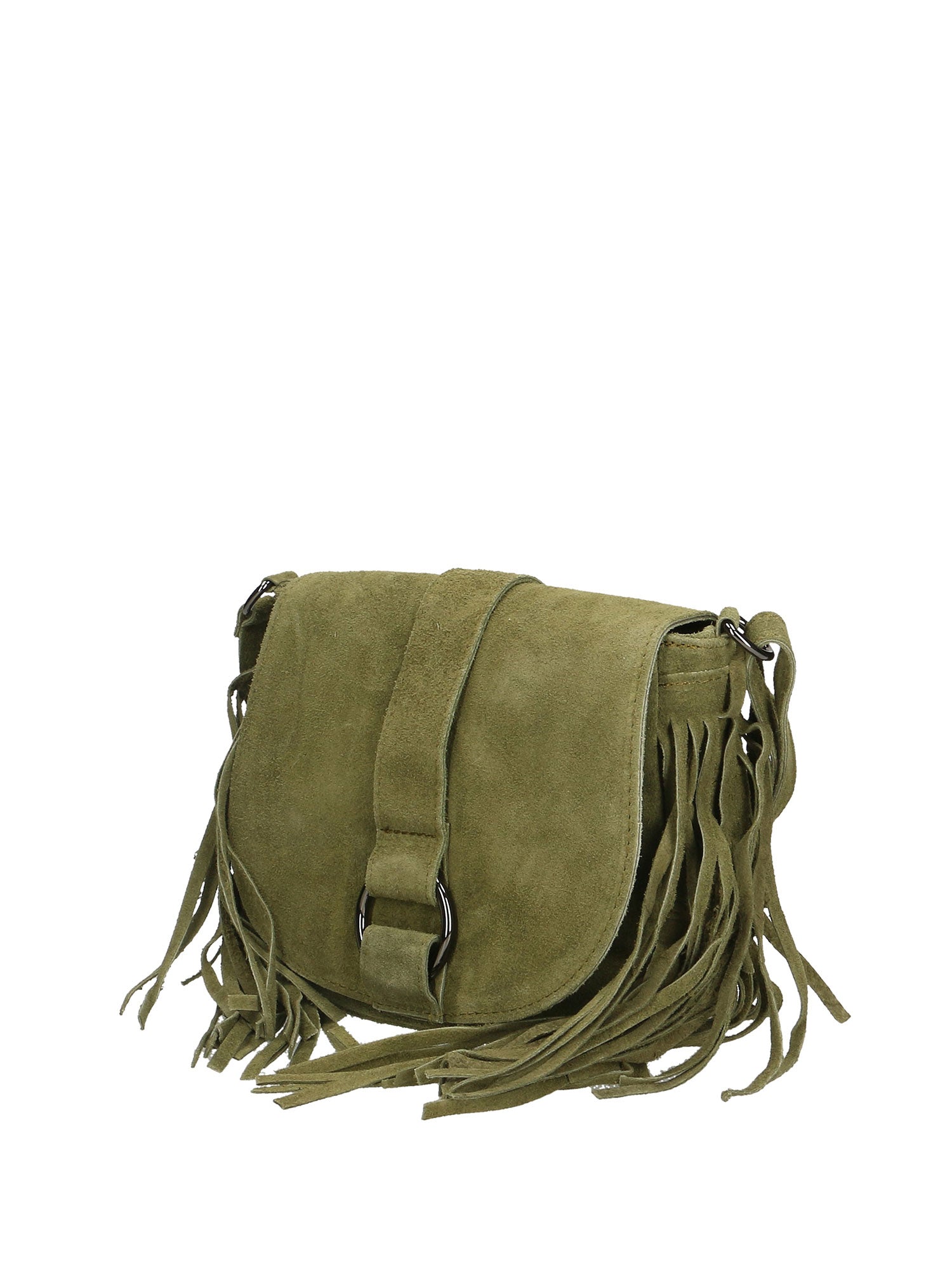Iolanthe Borsa a tracolla da donna Vera pelle 1421-VERDE MILITARE Chiara Ferretti