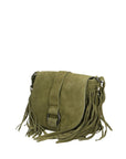 Iolanthe Borsa a tracolla da donna Vera pelle 1421-VERDE MILITARE Chiara Ferretti
