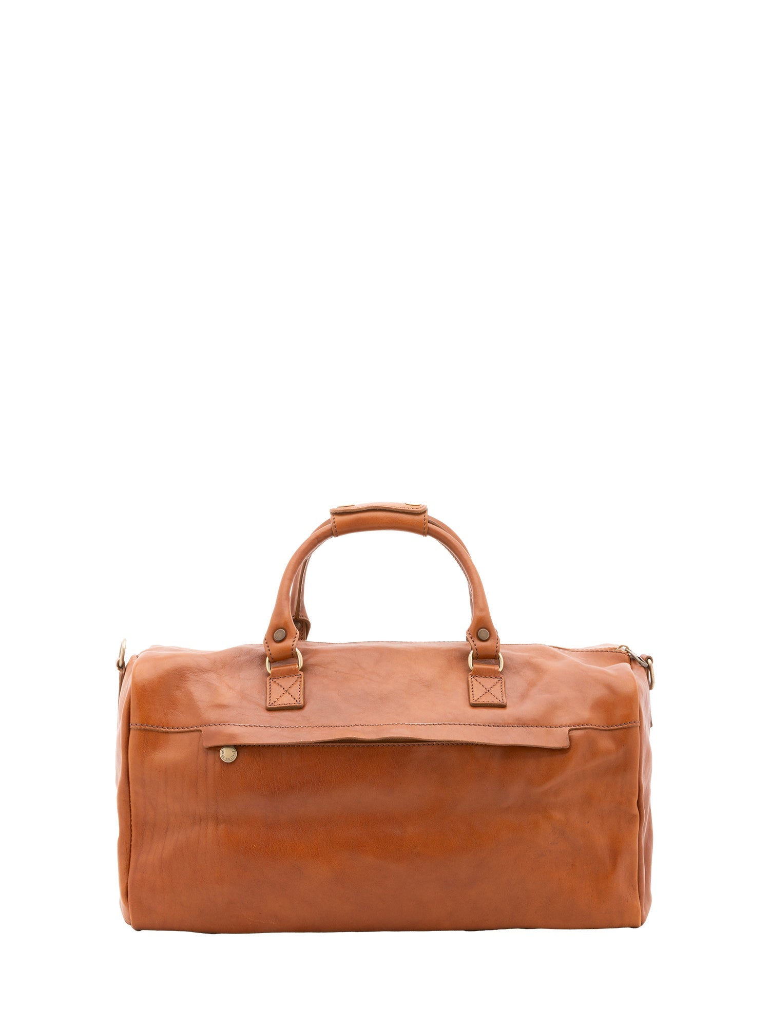 Borsa da viaggio unisex in vera pelle 100% cotone 4311-MIELE Alessia Firenze
