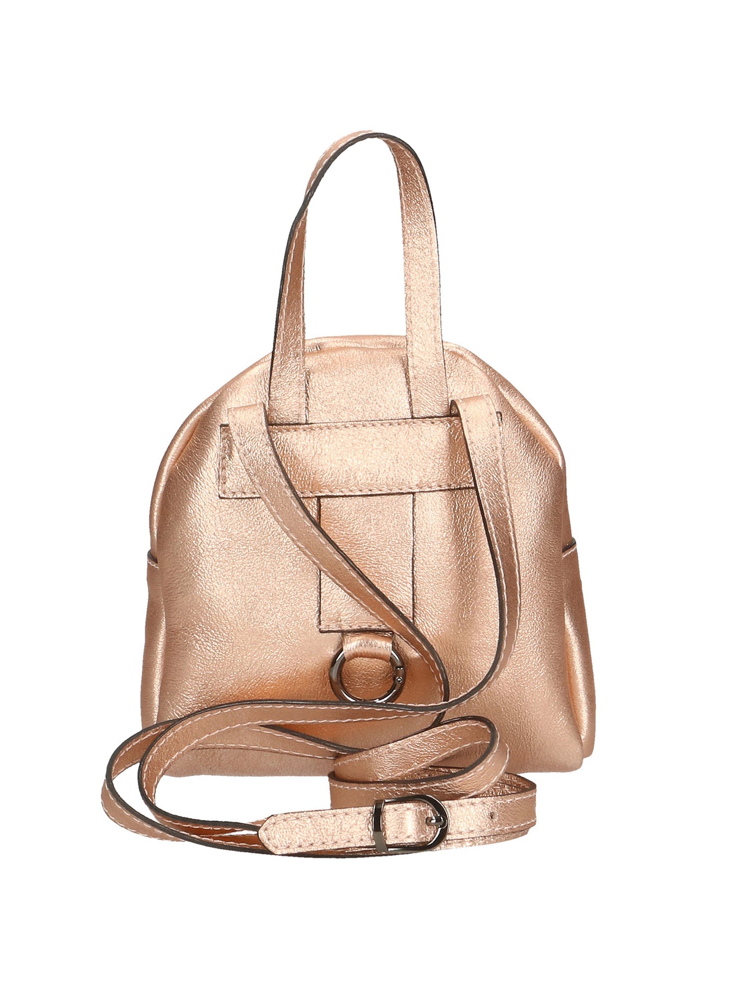 Morgana Damenrucksack aus echtem Leder, hergestellt in Italien, 16 x 17 x 5 cm