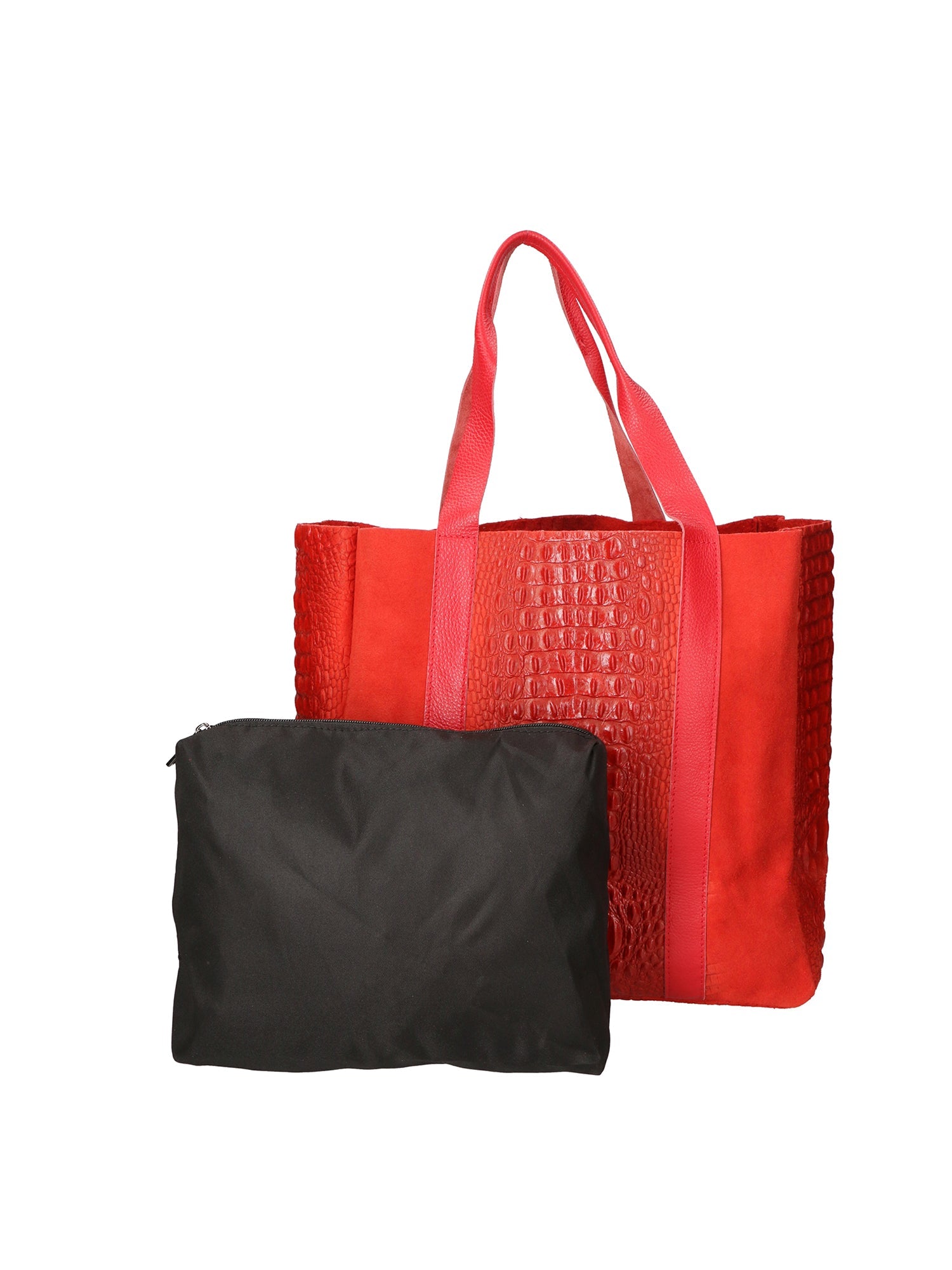 Edith Borsa Shopper da donna Vera pelle 80043-023 ROSSO Chiara Ferretti