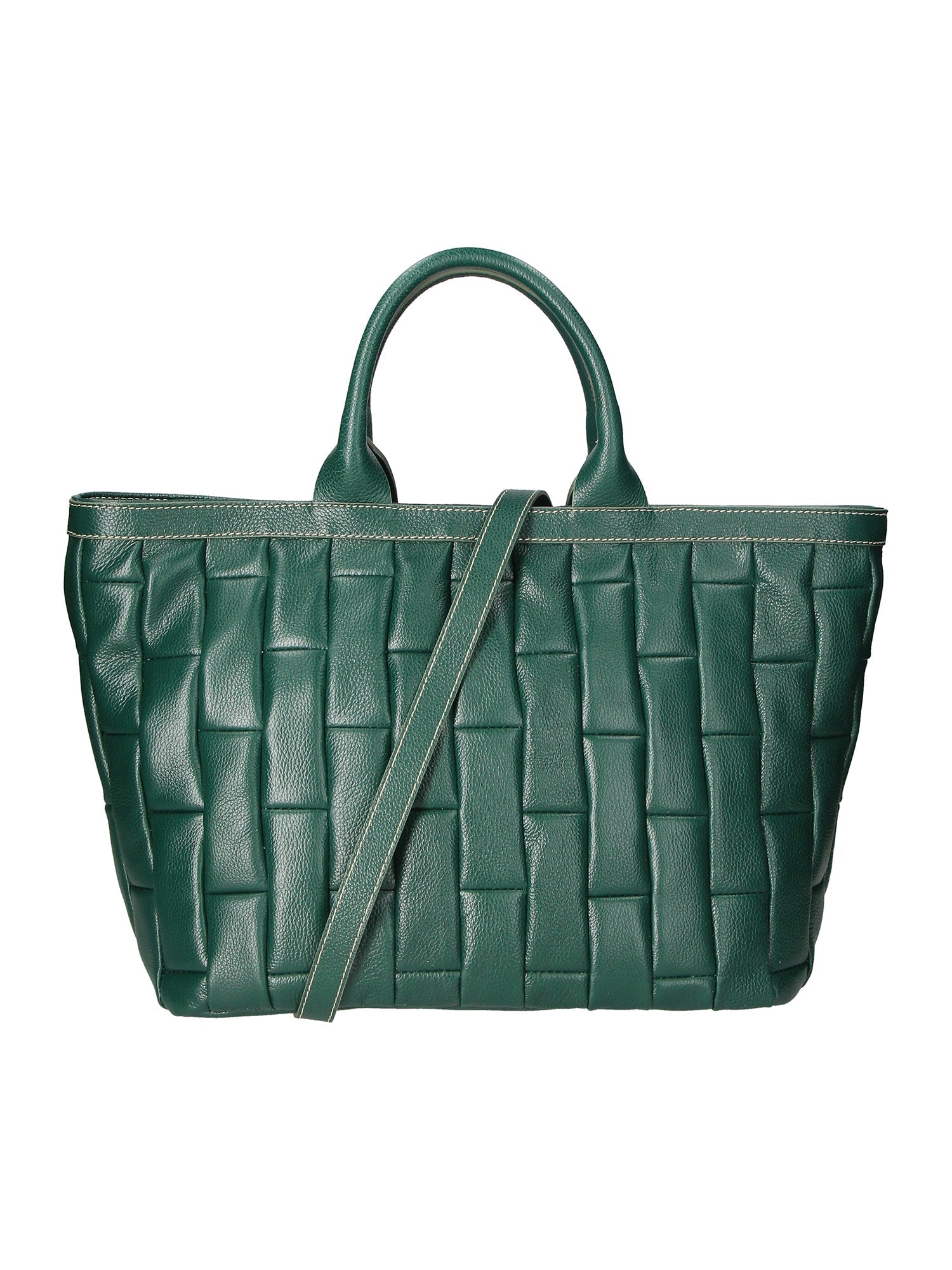 Olivia Borsa a mano da donna 100% pelle KAN 05-VERDE Chiara Ferretti