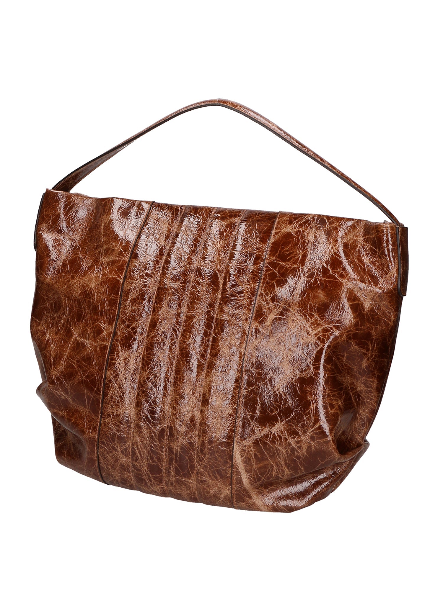 Borsa a spalla da Donna Vanda in Vera Pelle Made in Italy 30x40x5 cm