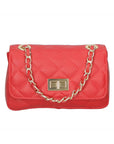 Carolina Borsa a spalla da donna Vera pelle 1073-S08 ROSSO Chiara Ferretti